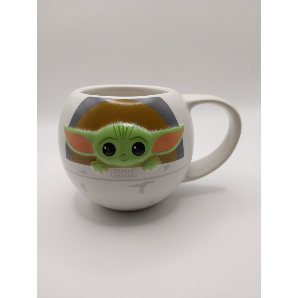Star Wars Disney Grogu 3D Coffee Mug Cup Baby Yoda The Mandalorian The Child EUC